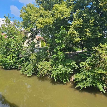 Appartement Direkt Am Fluss Coburg Bagian luar foto