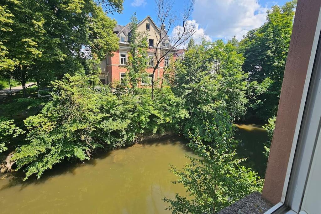 Appartement Direkt Am Fluss Coburg Bagian luar foto
